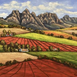 Autumn Stellenbosch landscape